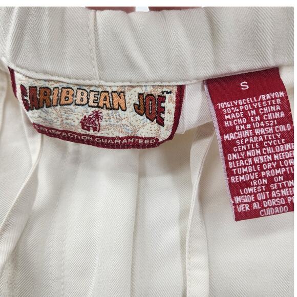 Caribbean Joe Cream Colored Pants Womens Size Small S - Picture 3 of 3